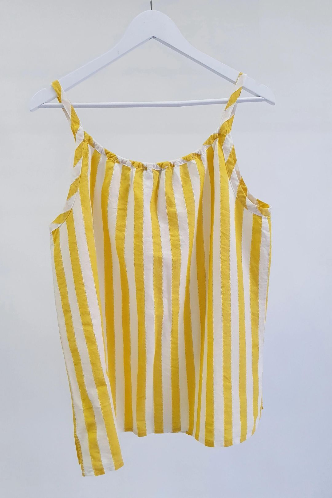 Country Road Yellow and White Stripe Cami