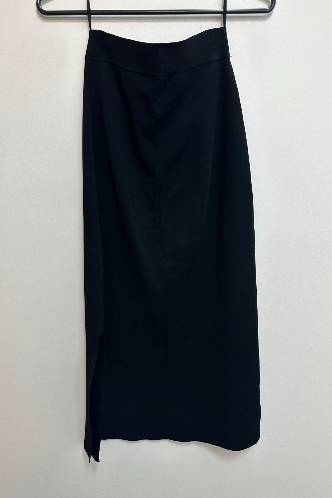 Crepe Pencil Skirt in Black 