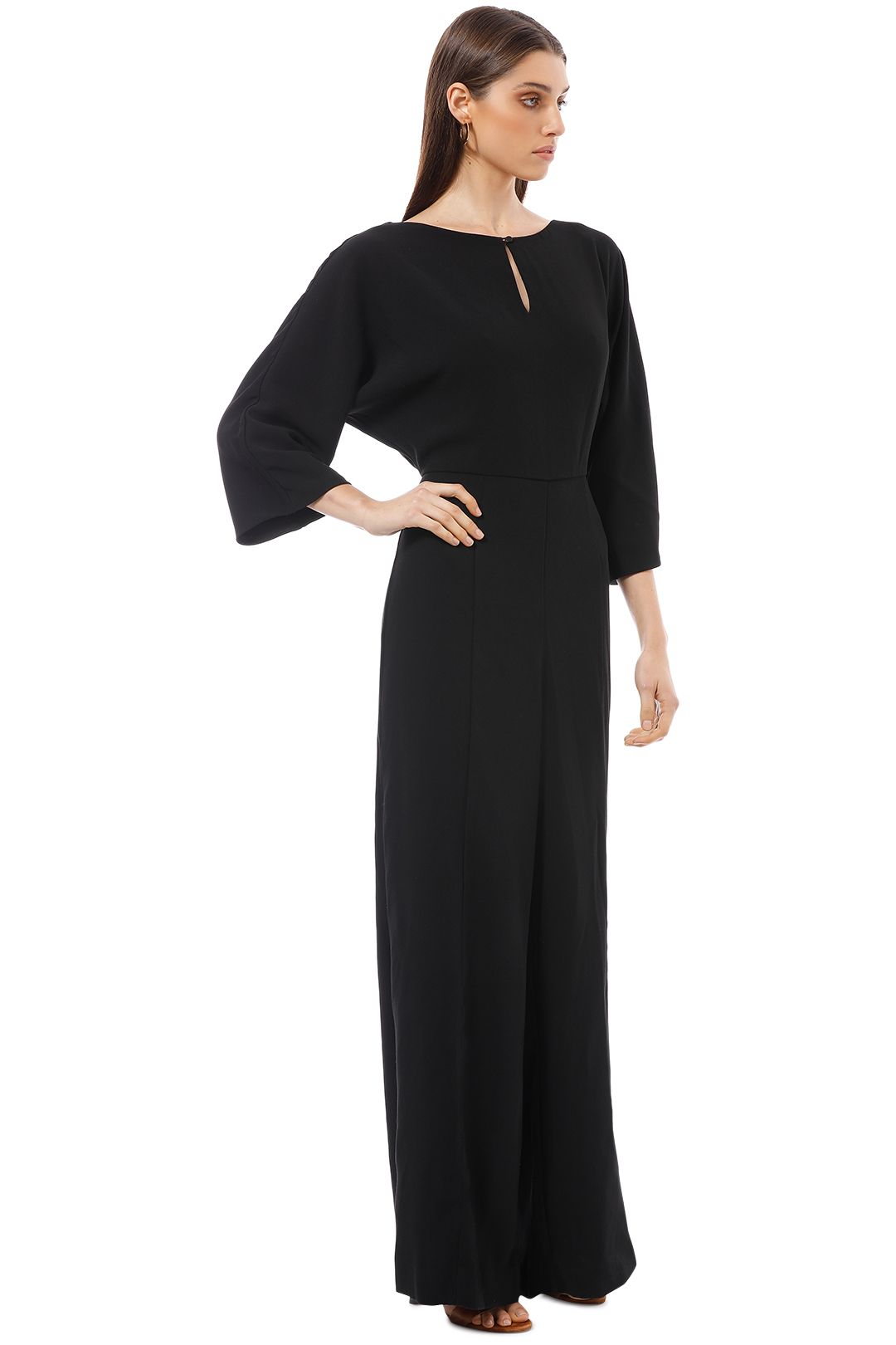 Crepe Magyar Sleeve Jumpsuit by Cue for Rent