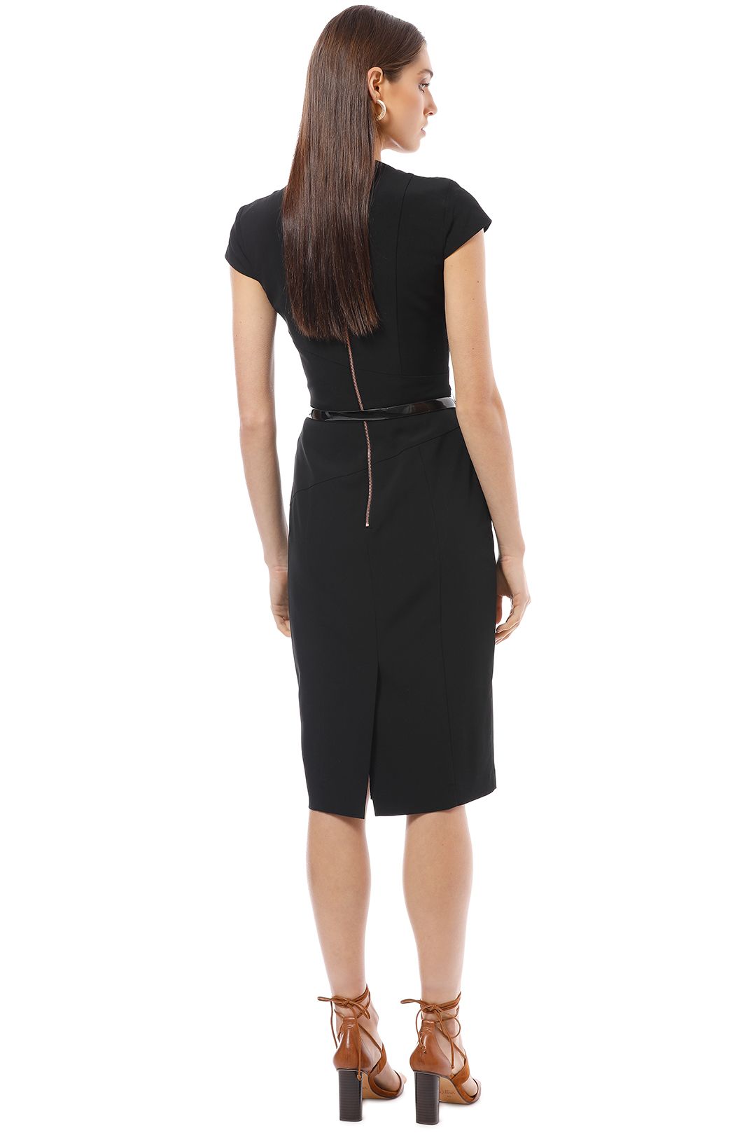 Draped Neck Pencil Dress by Cue for Rent