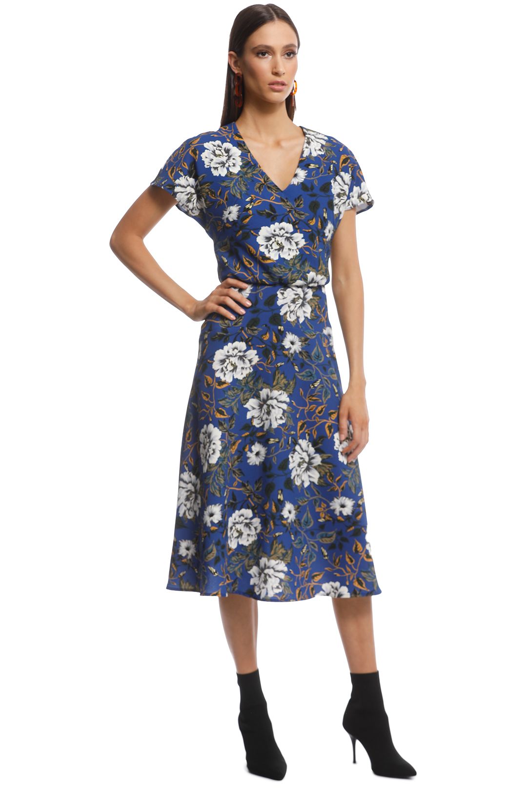 Floral Crepe Midi Dress by Cue for Hire GlamCorner