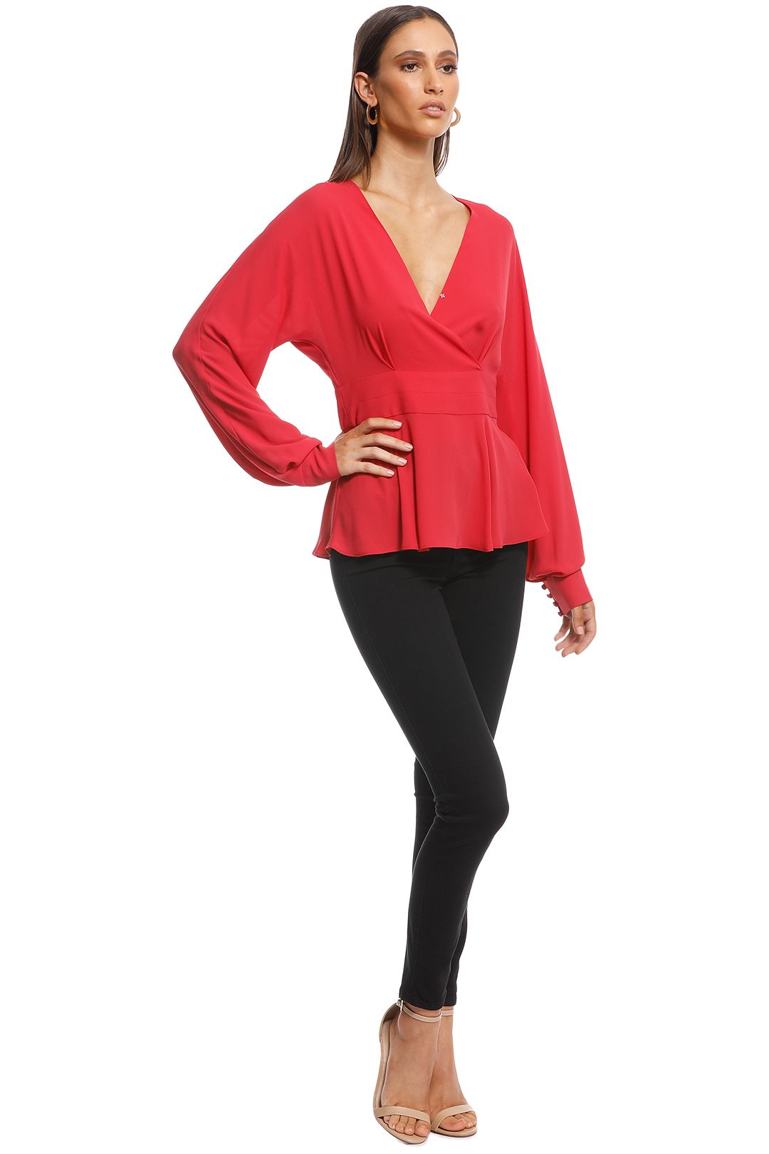 Cue peplum top outlet
