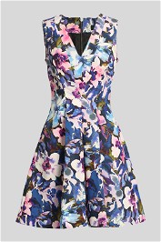 Cue Floral Sleeveless Mini Dress