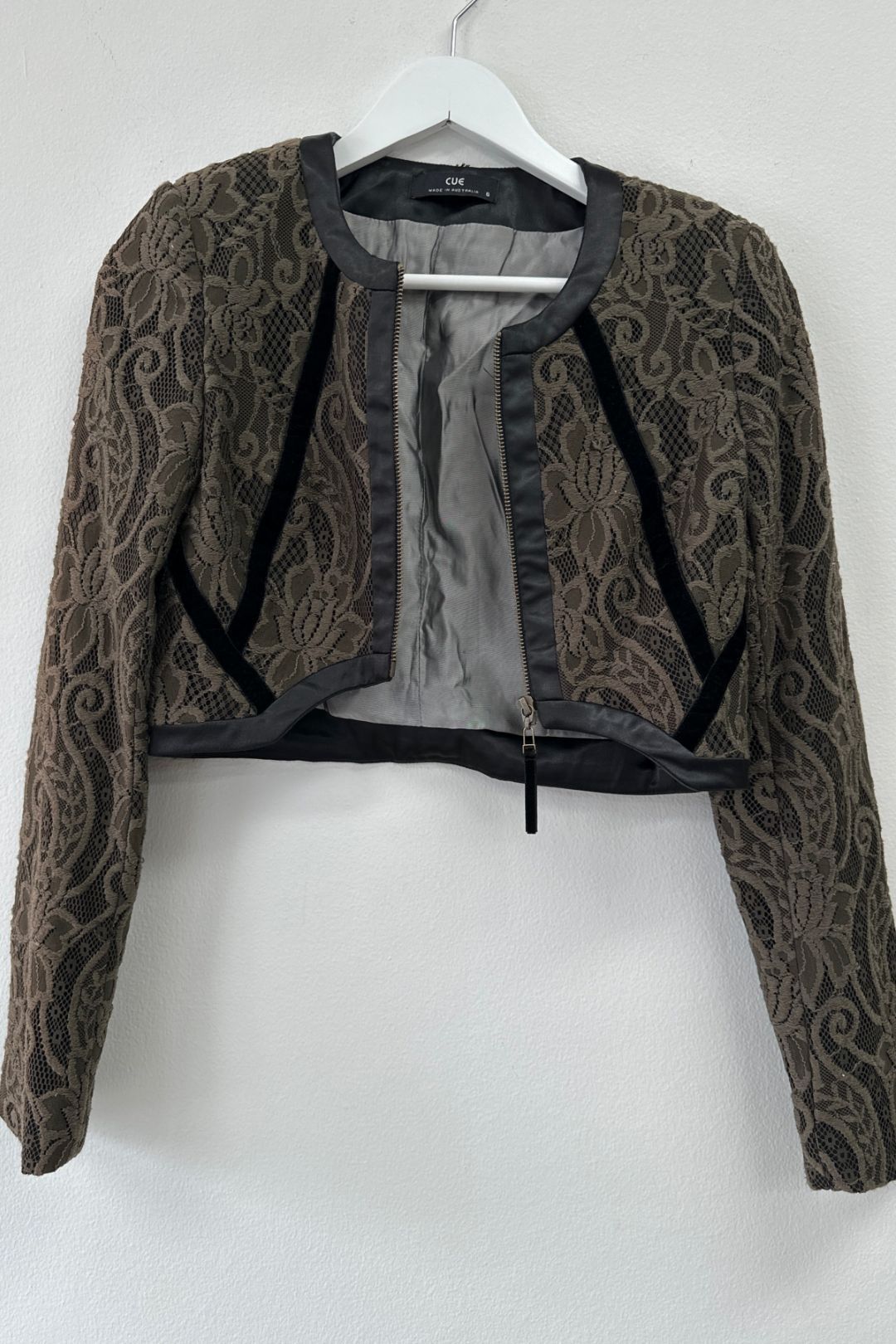 Gray bolero jacket cheap