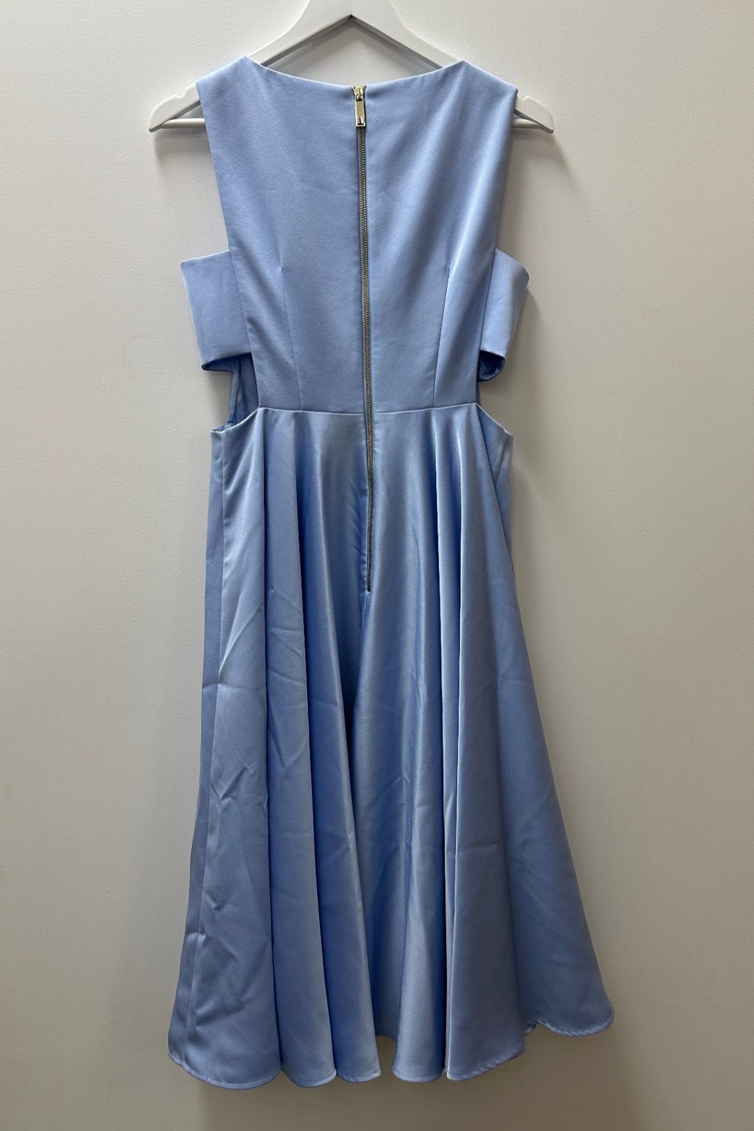 Buy Cut Out Full Skirt Powder Blue Midi Dress Ted Baker GlamCorner