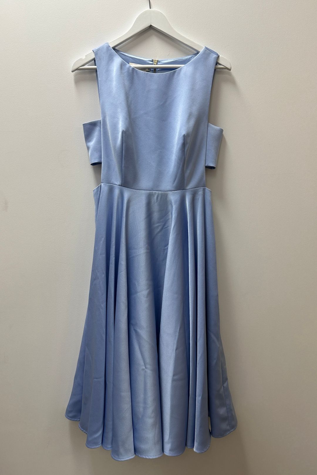 Buy Cut Out Full Skirt Powder Blue Midi Dress Ted Baker GlamCorner