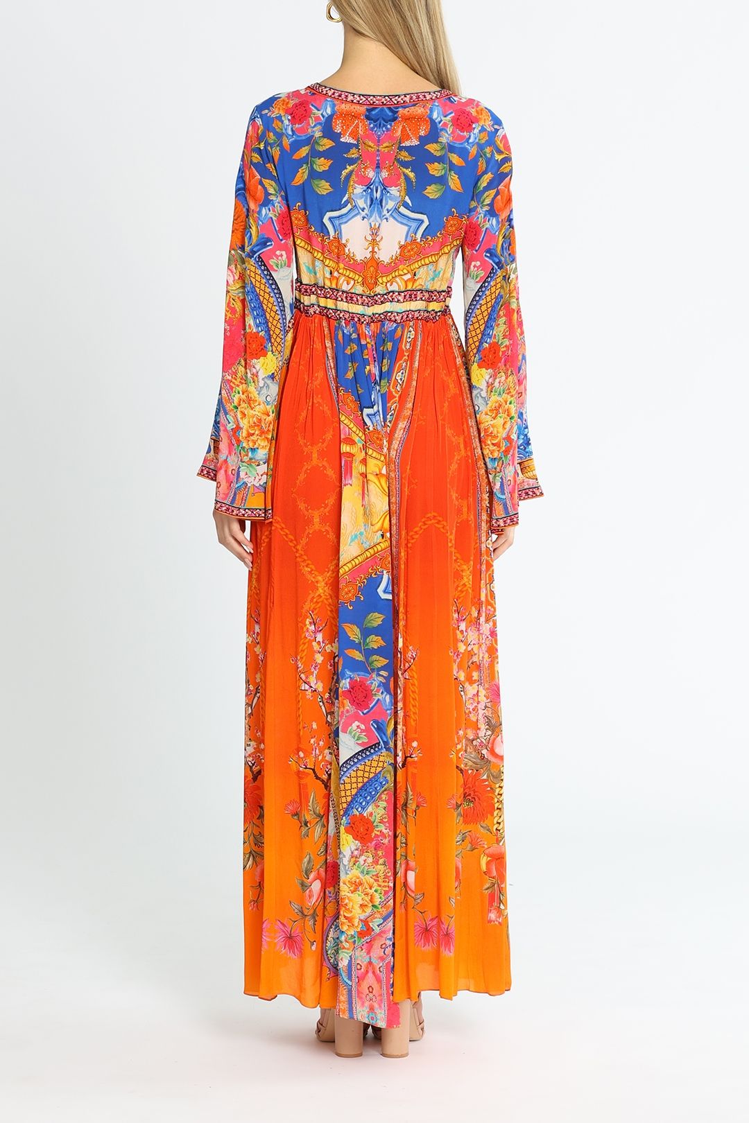 Czarina Carnival Spirit Maxi Dress Abstract Print