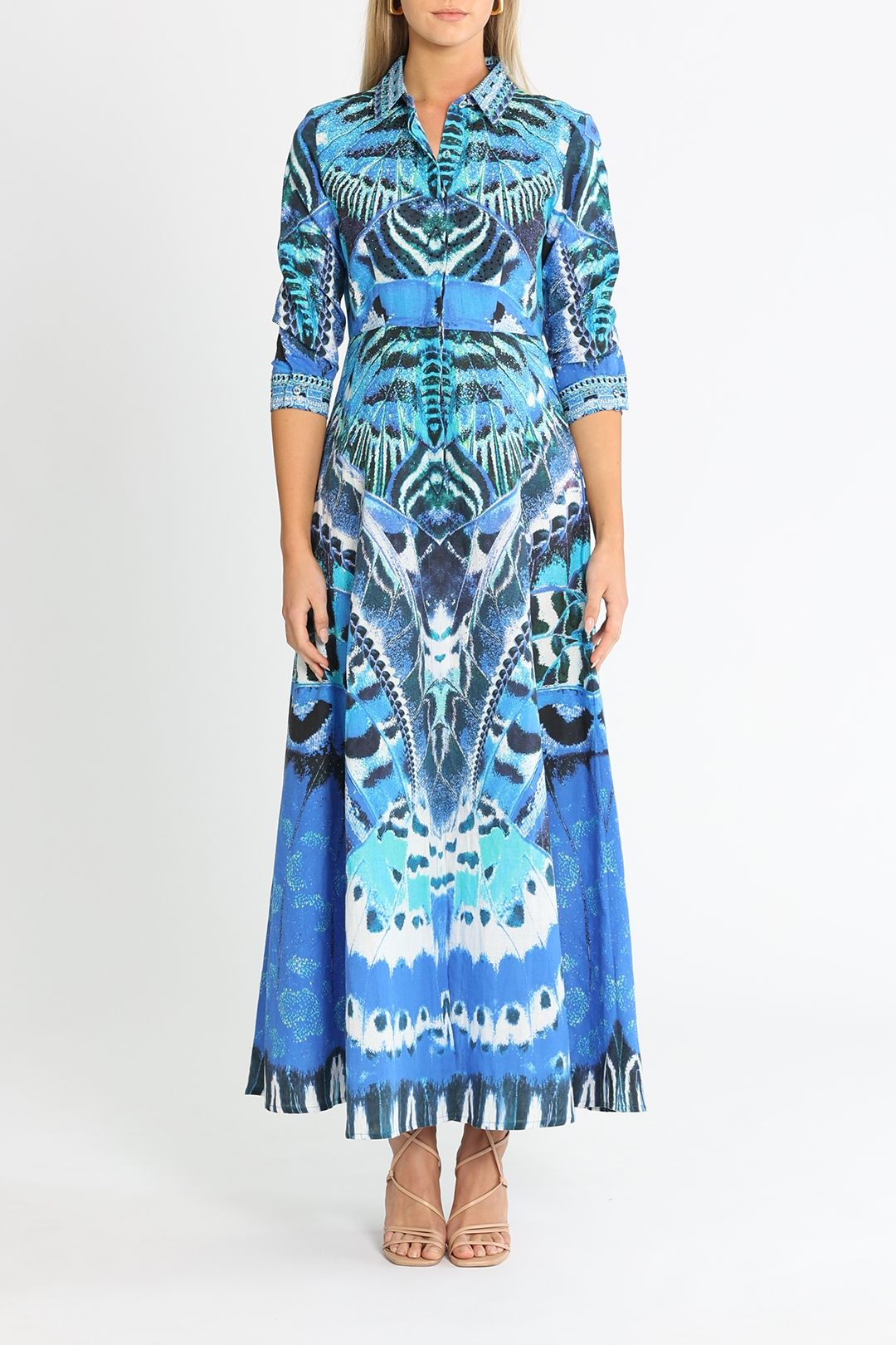 Czarina Wild Feathers Linen Dress