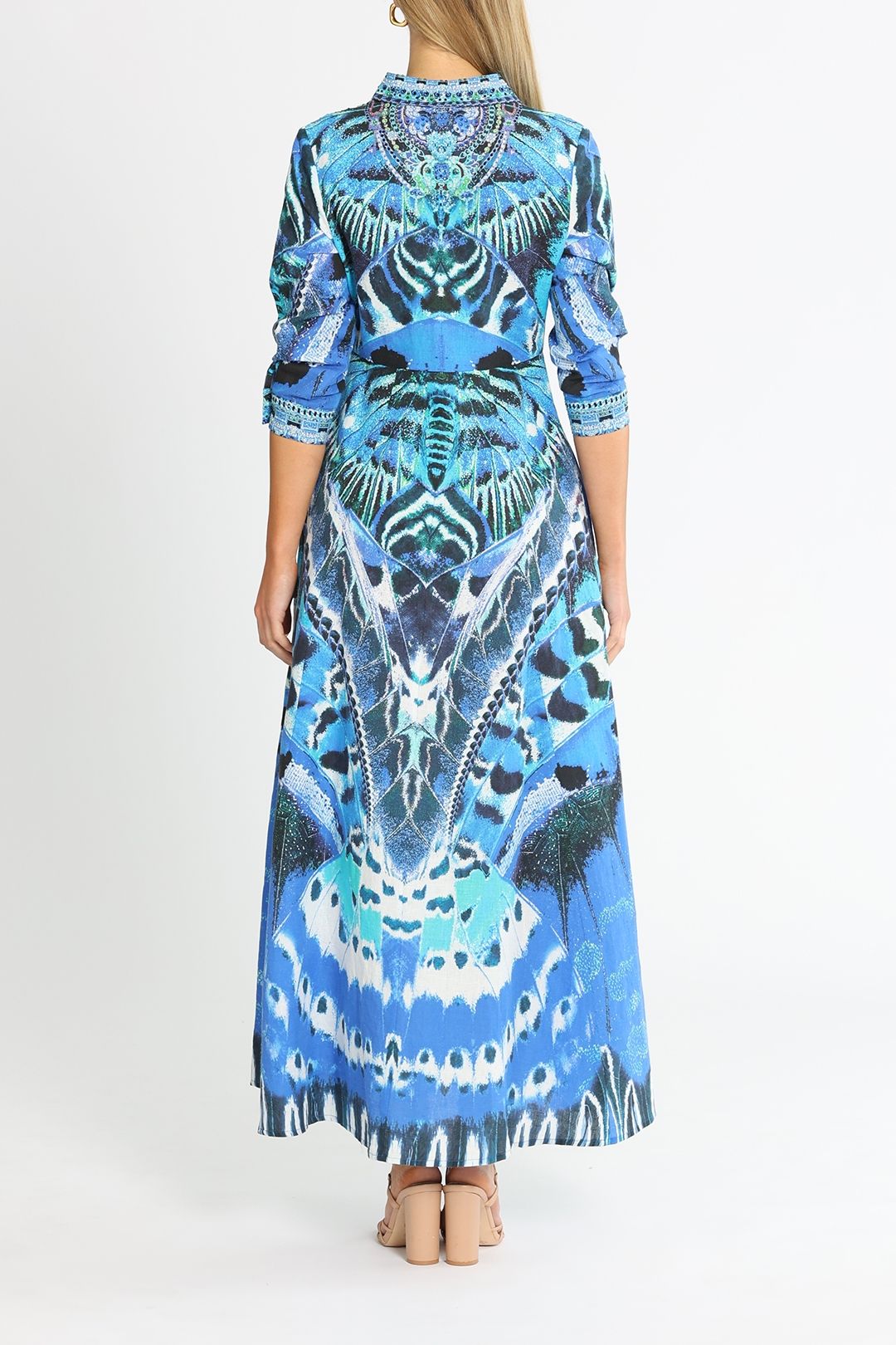Feathers linen dress discount