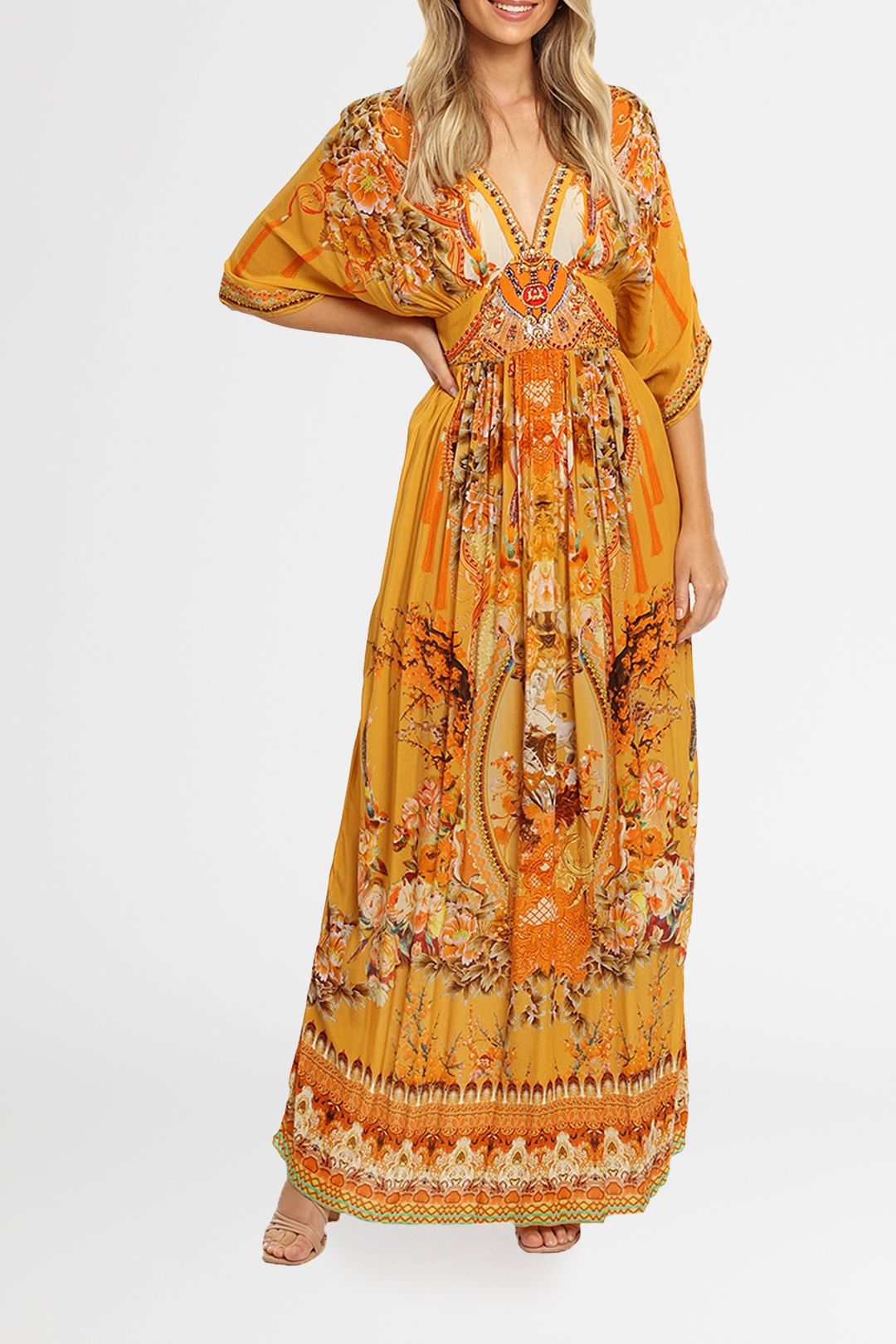 Czarina You Are My Sunshine Maxi Dress Orange