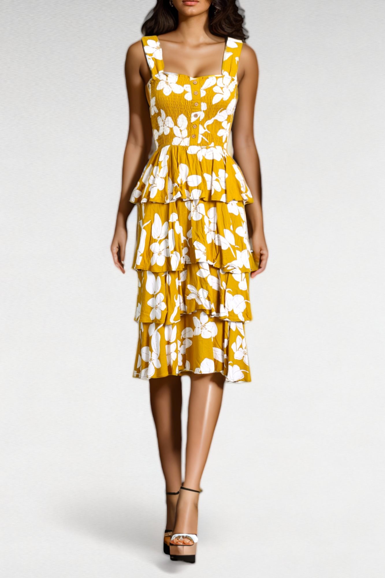 Yellow spanish dress new arrivals