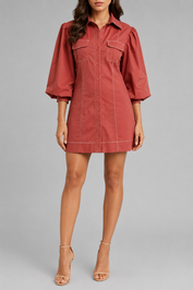 Marley Dress Sunset Cotton Linen
