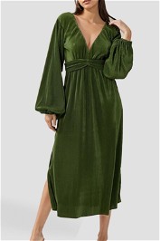 Daisy Says Yeah Baby Dress in Green