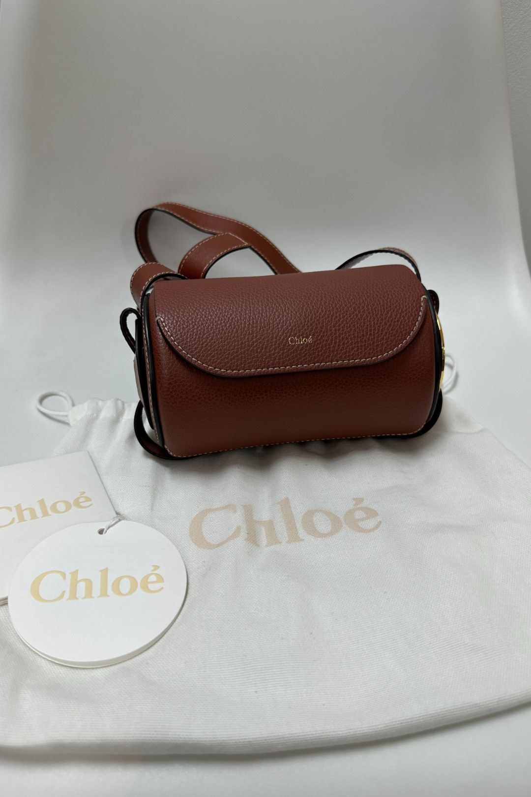 Chloé Darryl Mini Bag in Sepia Brown