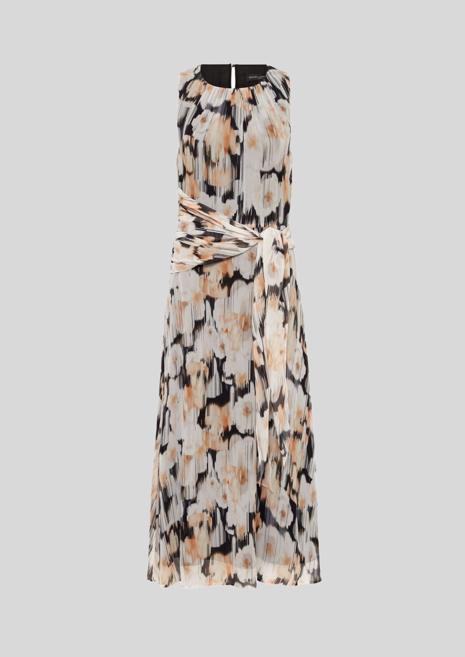 david lawrence silk dress The Atlanta Silk dress, a timeless midi in modern florals with frilled notes and feminine undertones