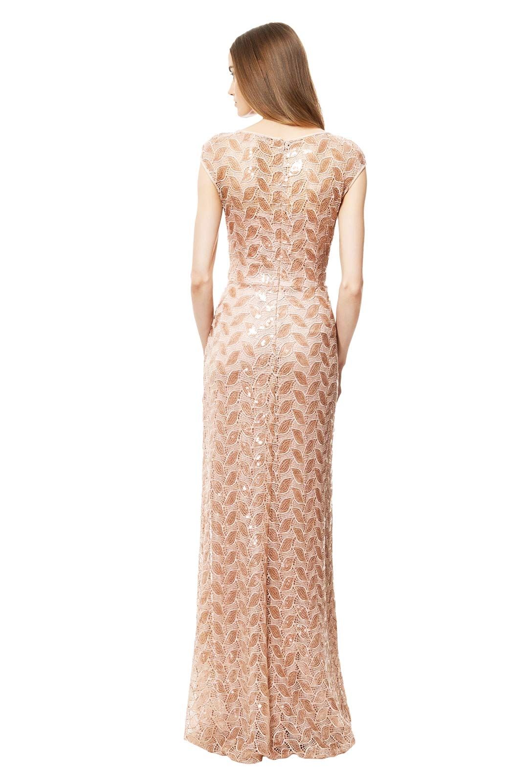 David Meister - Blush Sequin Gown - Pink - Back