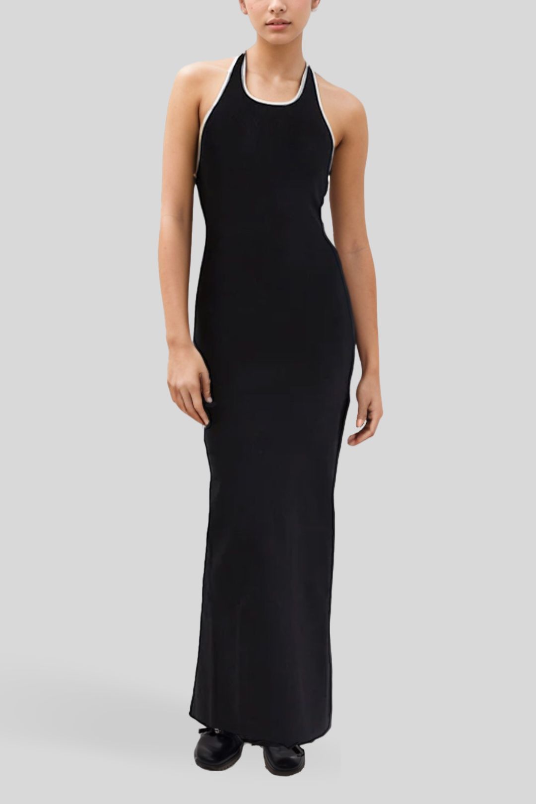 Hire Karlie Black Bind Halter Knit Dress Dissh GlamCorner