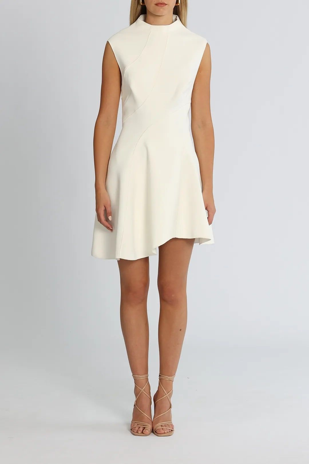ruffle mini dress white Desiree Ruffle Mini Dress