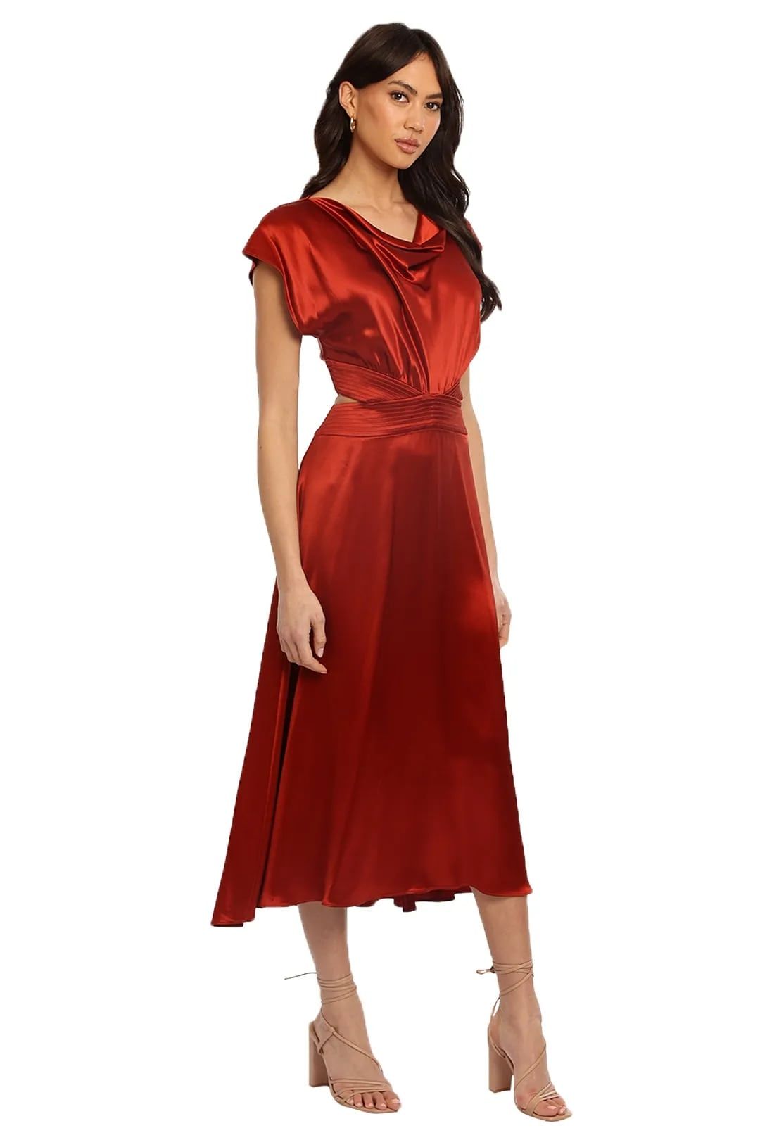 Rent Plympton dress in red for evening parties.