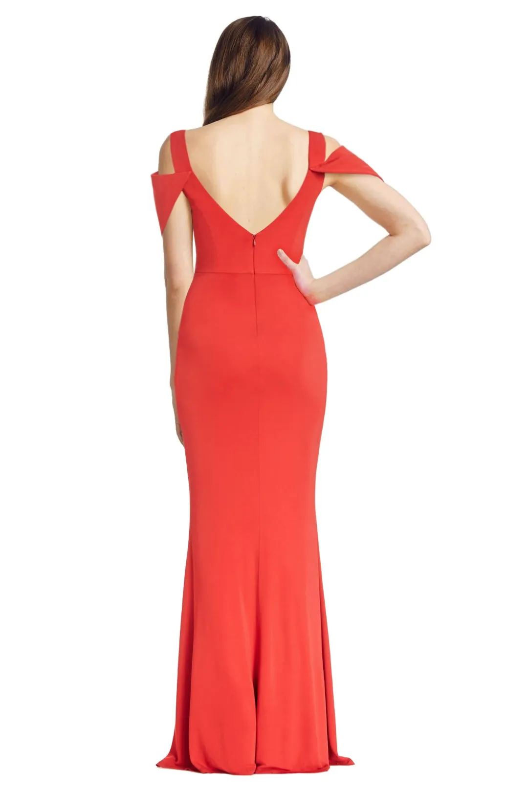 Rent the Triangle Sleeve Deep V Neck Gown for a wedding guest look
