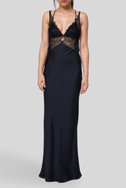 Bec and Bridge Lucille Lace Maxi Dress - Black Floor Length