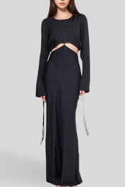 Bec and Bridge Diamond Days Long Sleeve Maxi Dress - Black