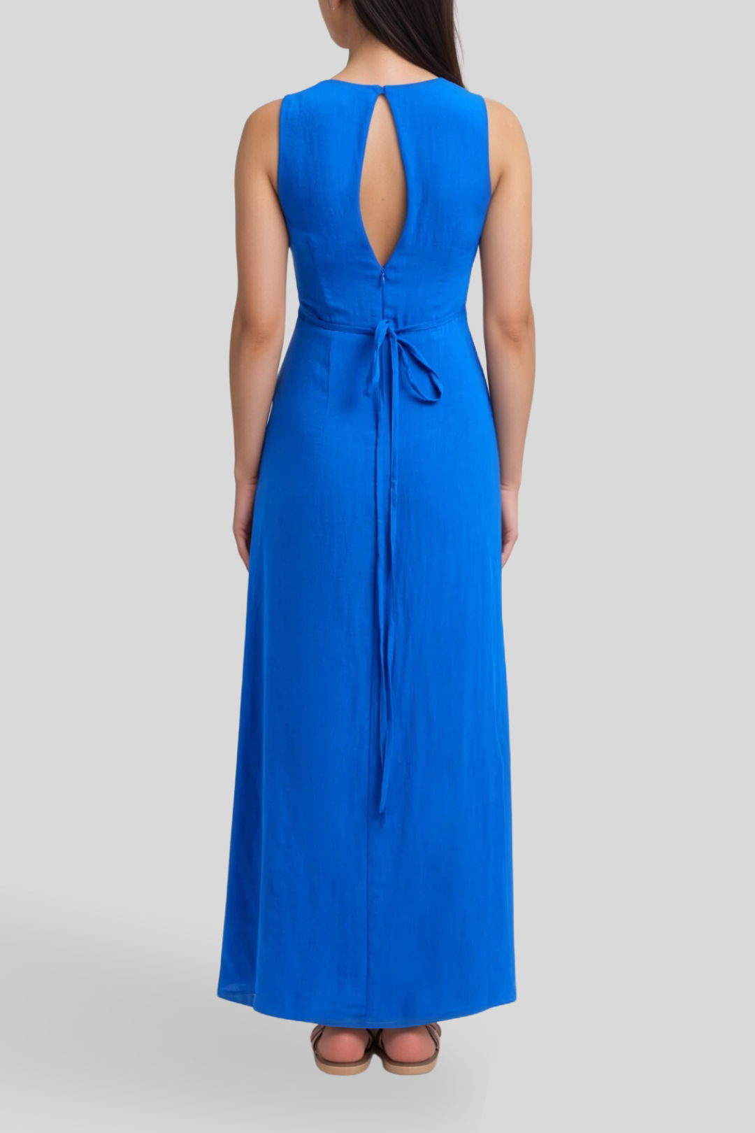 Dress Hire Evening Hayman Deep Vee Dress - Cobalt Blue