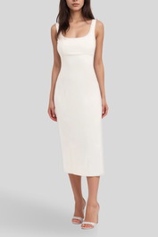 Dress Hire luncheon Kookai	Aurora Midi Dress - Ecru