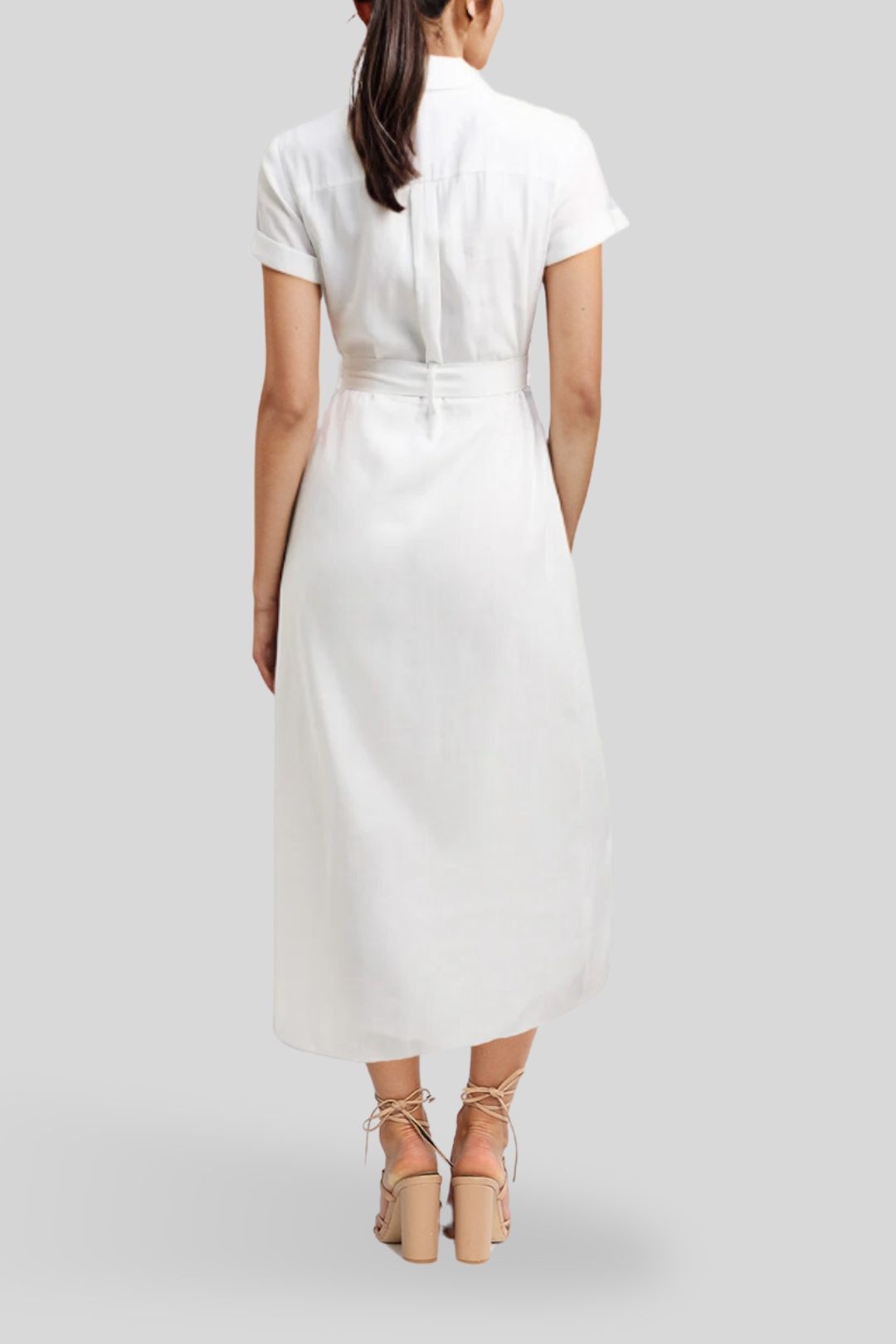 kookai white shirt dress KOOKAI MILLy SHIRT DRESS WHITE SZ 34 BNWT FREE POST (h31