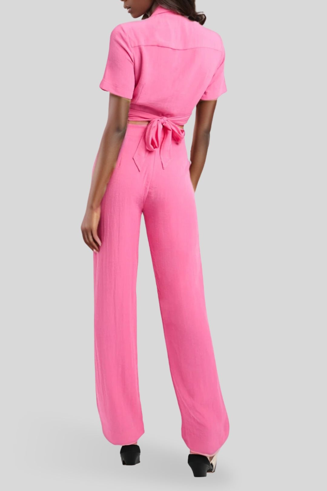 Kookai Hayman Full Leg Pant - Pink Casual