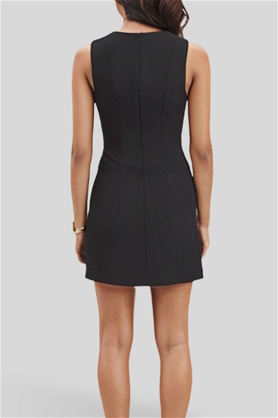 kookai black mini dress Oyster Low Cut Mini Dress