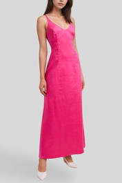 Tahiti Tied Halter Dress - Paradise Pink