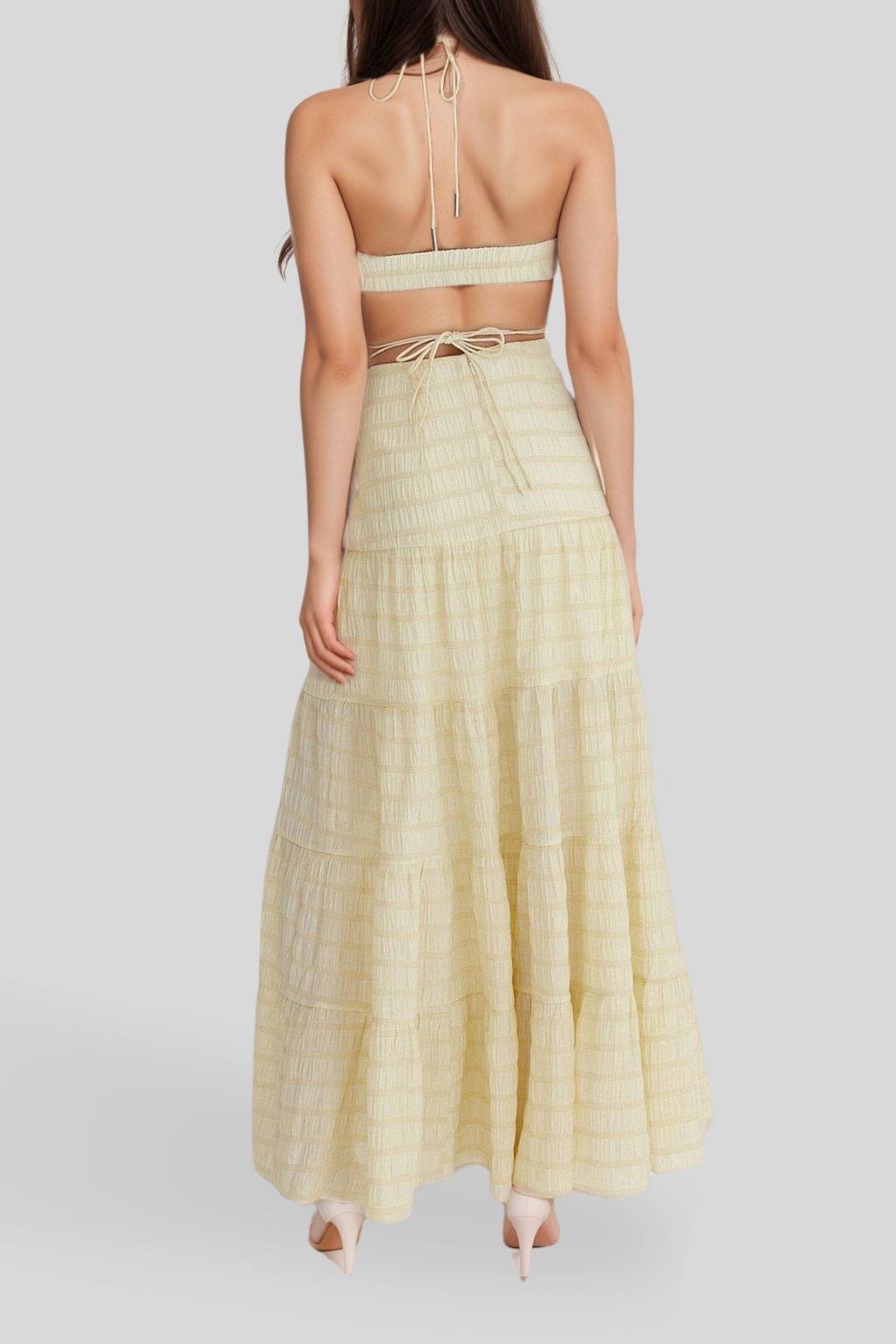 Dress Hire beach party Significant Other  - Sophie Maxi Dress - Sunflower Check
