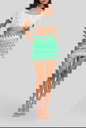 dress hire casual Seafolly - Neue Wave Mesh Mini Skirt - Jade