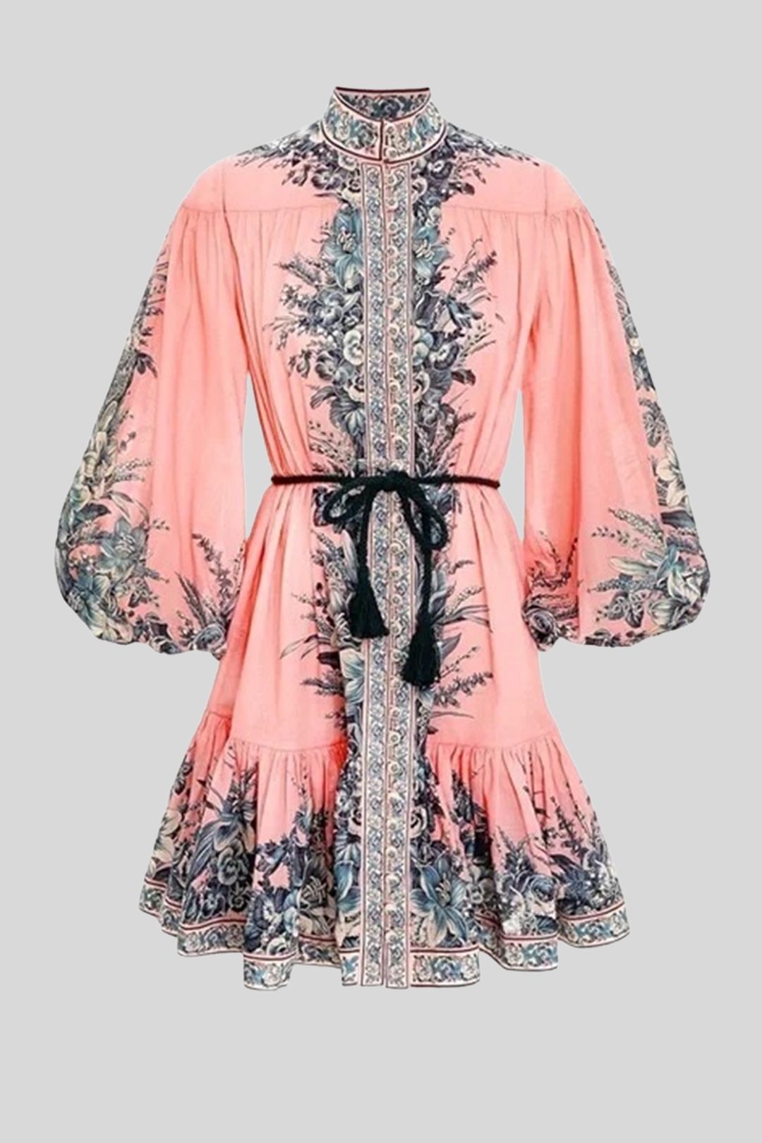 Zimmermann	Enchanted Garden Mini Dress in Pink