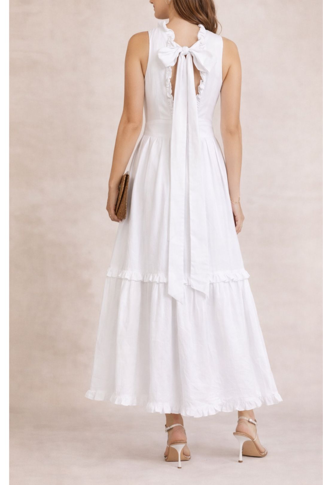 Dress Hire Bridal Shower Joslin  Juliet Maxi Dress White
