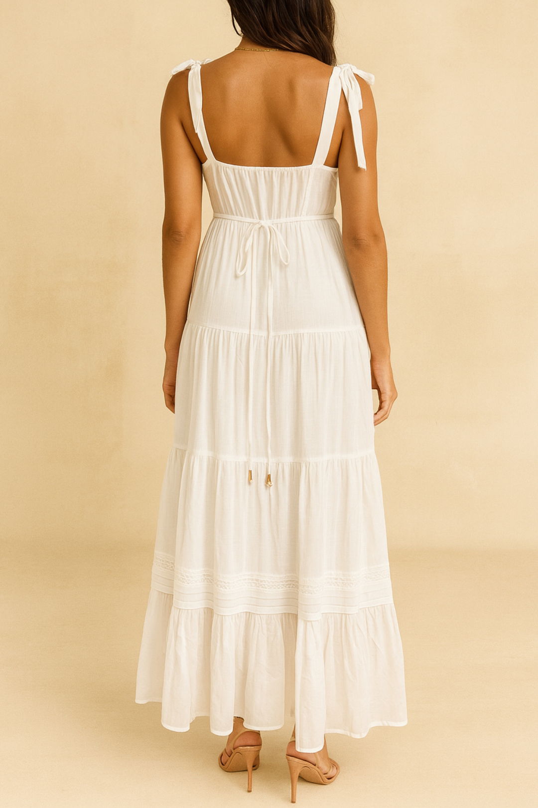 Dress Hire Bridal Shower Kivari	Todos Lace Maxi Dress