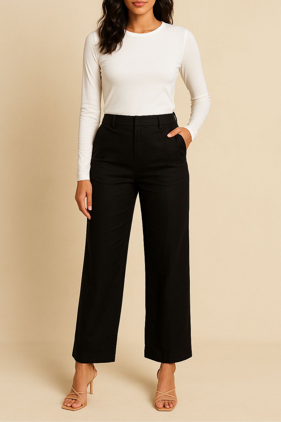 Dress Hire Brunch AERE Black Organic Cotton Relaxed Pants