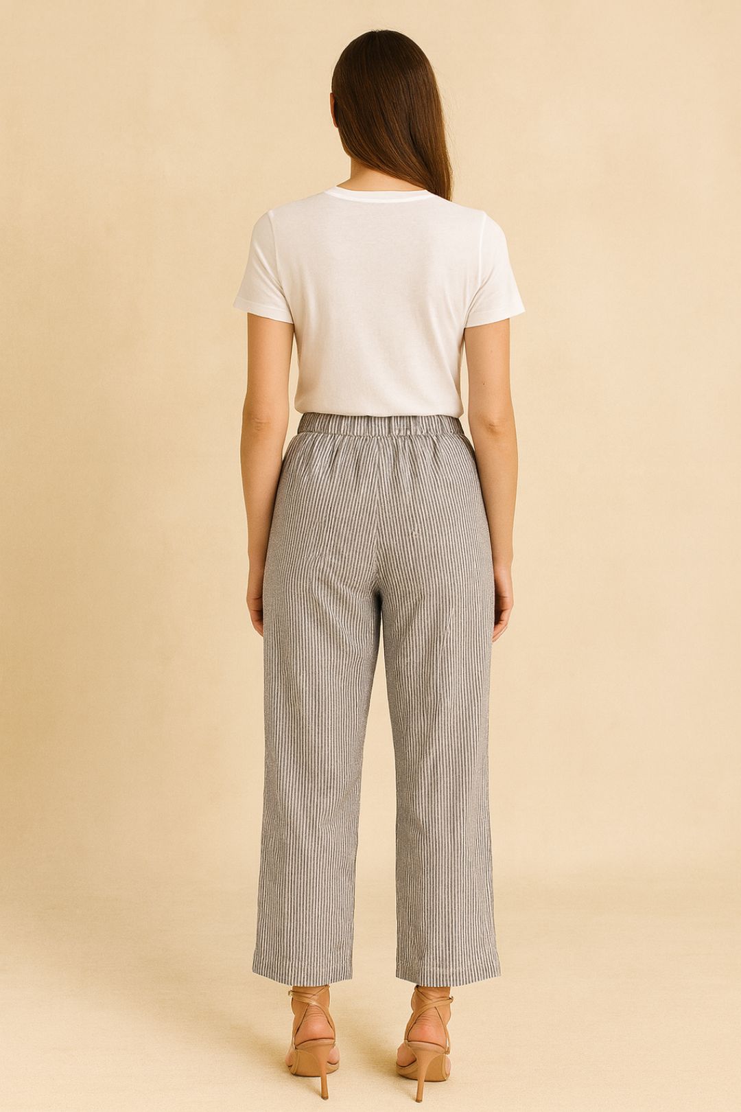 Dress Hire Brunch AERE	 Relaxed Stripe Linen Pants
