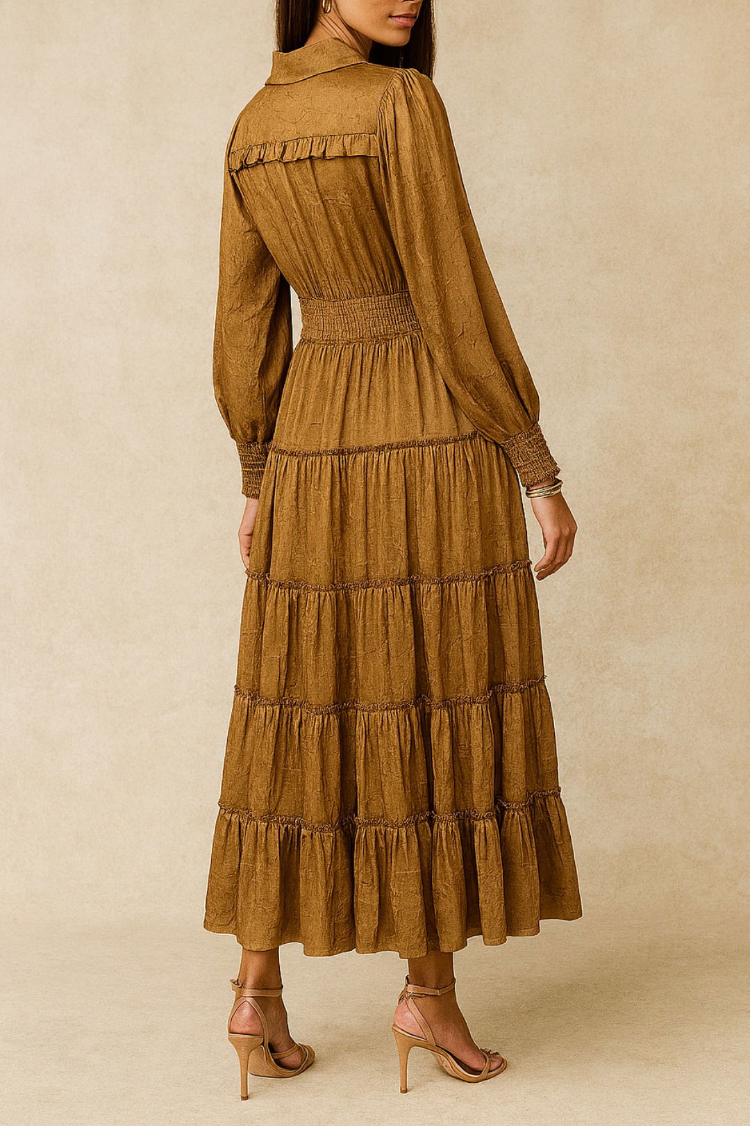 Dress Hire Brunch Brave & True Lido Dress in Bronze