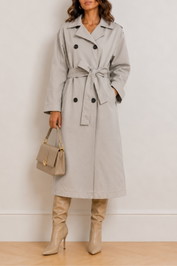 Dress Hire Brunch Calli	Oversized Trench - Stone
