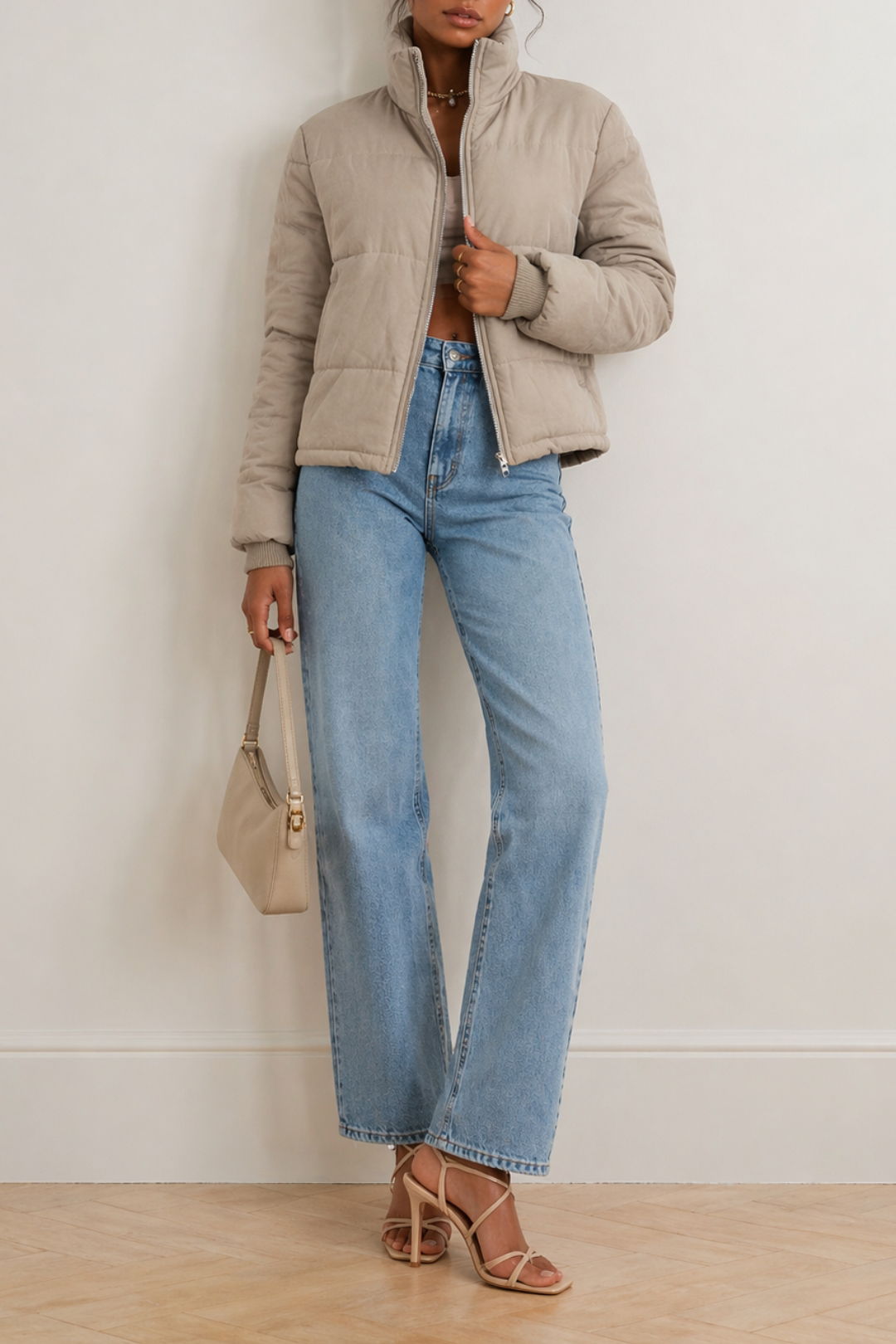 Dress Hire Brunch CaLLl	Alys Puffer Jacket Ecru