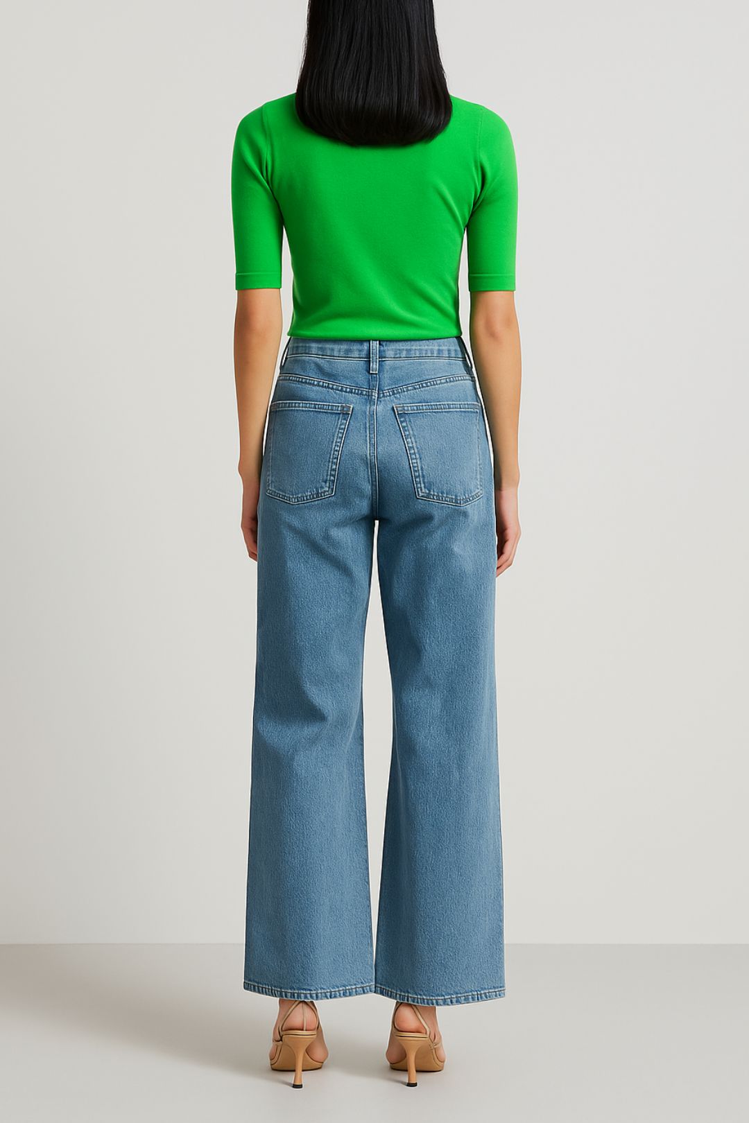 Dress Hire Brunch CUE	Elbow Sleeve Round Neck Knit in Green