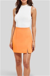 Dress Hire Casual Kookai Lux Split Mini Skirt Tangerine