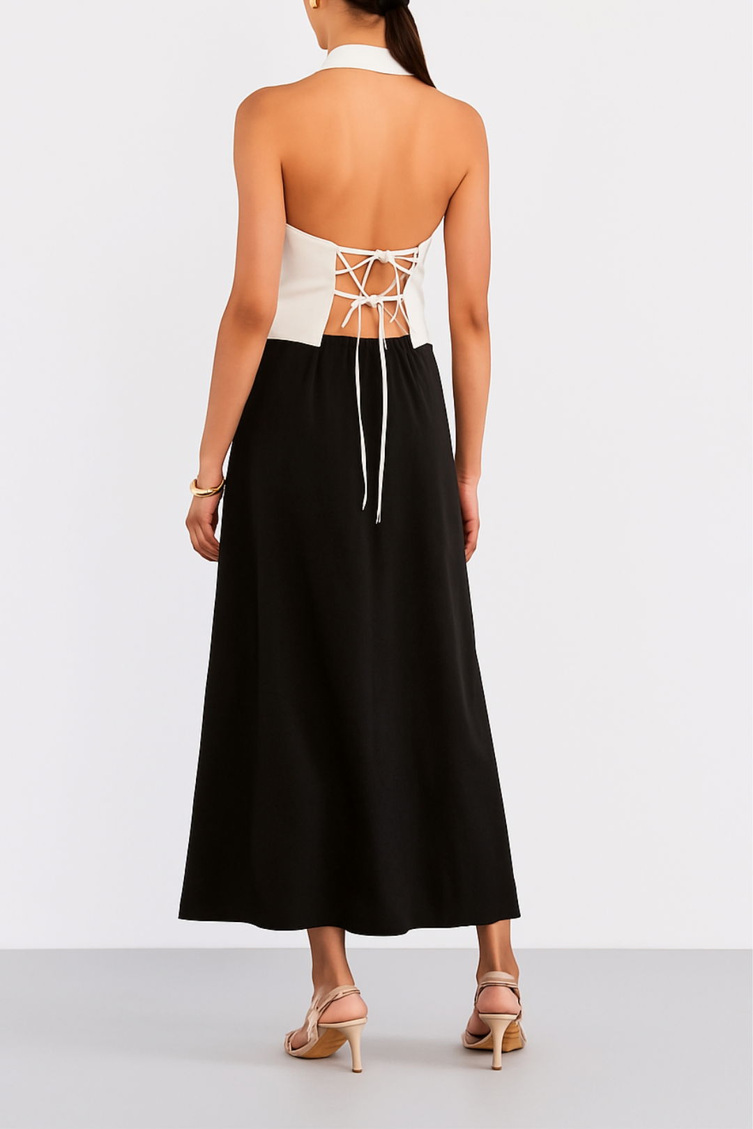 dress hire brunch DISSH	Liberty Cream Halter Vest