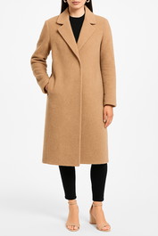 Friend of Audrey - Paris Wool Camel Coat - Camel - Front
