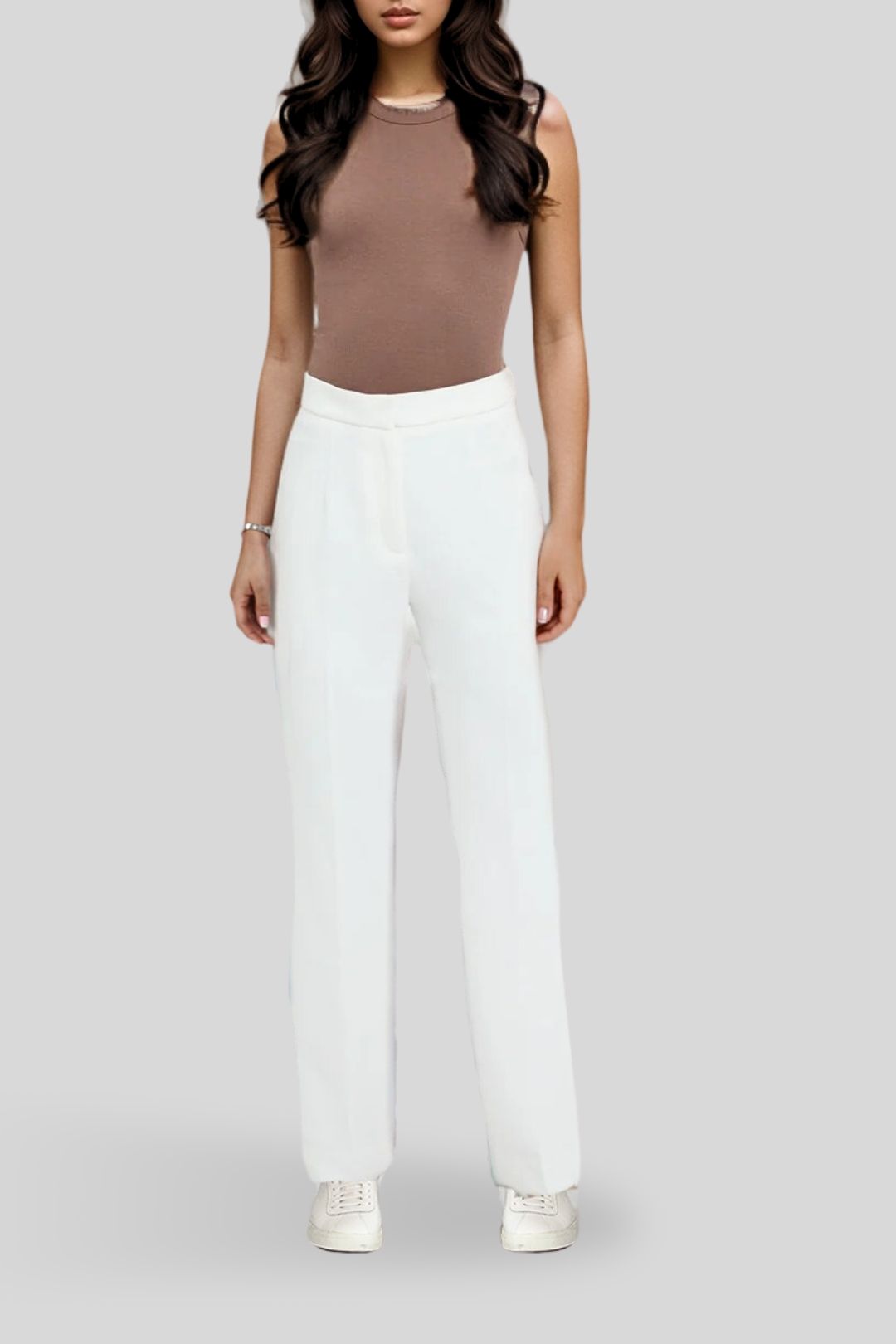 Hire Oyster Tapered Pant in White Kookai GlamCorner