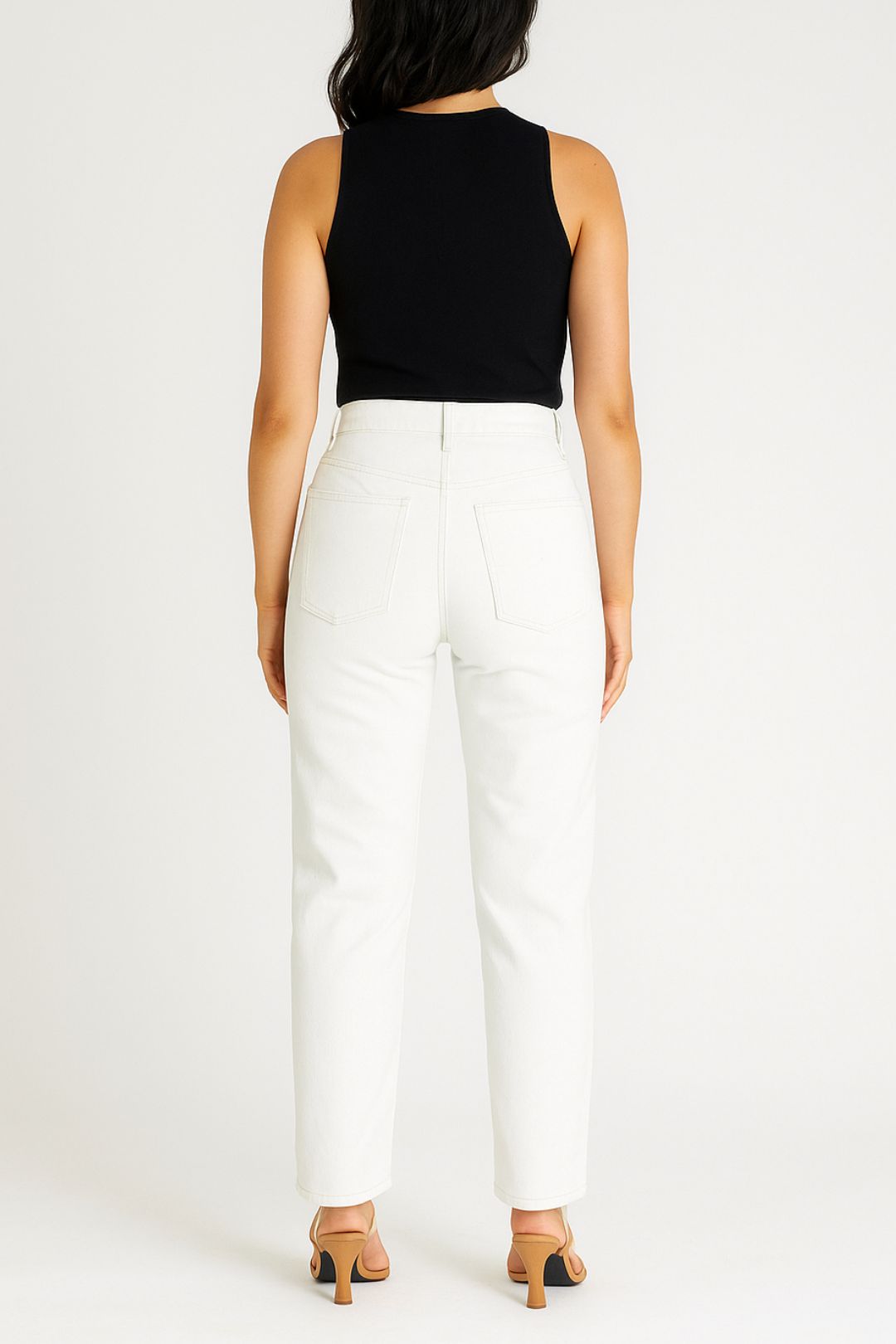 Dress Hire Brunch Nobody Denim Lou Jean Super High Rise Straight Leg in Pure
