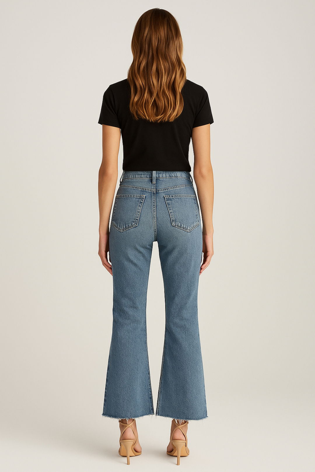 Dress Hire brunch Nobody Denim Marina Super High Rise Flare Jean Blue