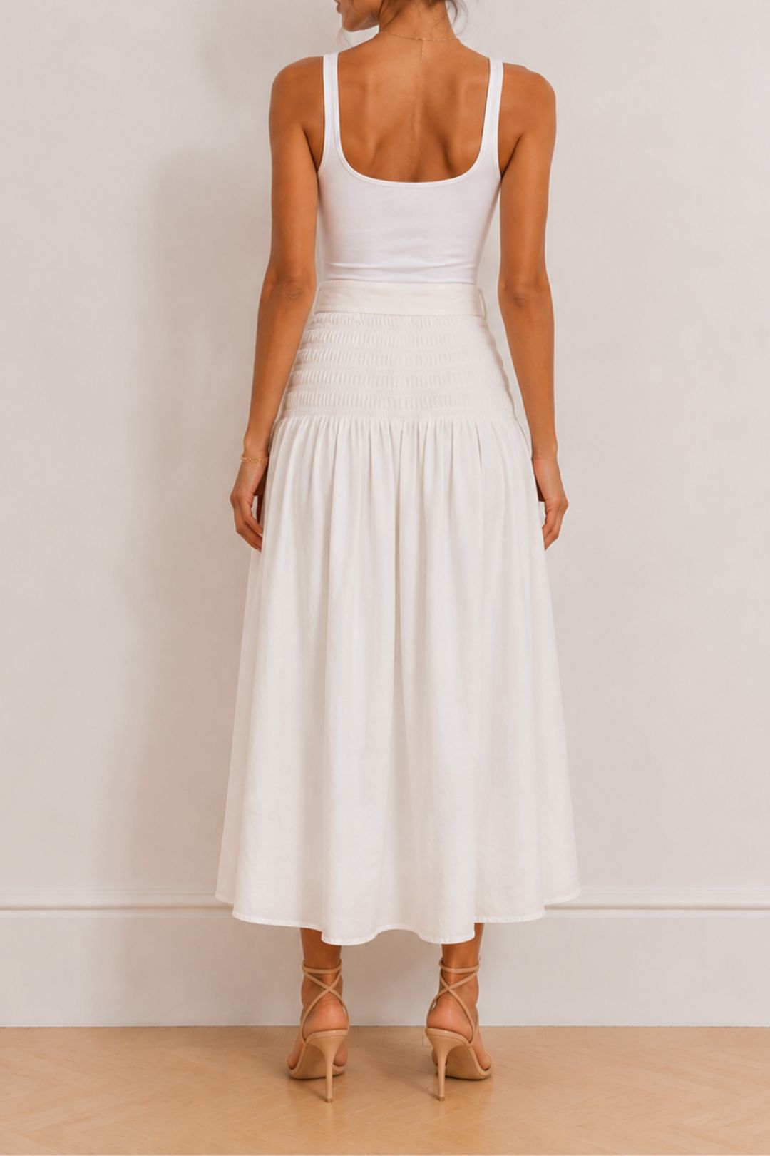 Dress Hire Brunch Osker	Golden Smiles Skirt - Off White